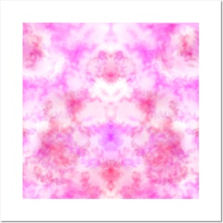 Coral Pink Fluffy Cloud Posters and Art